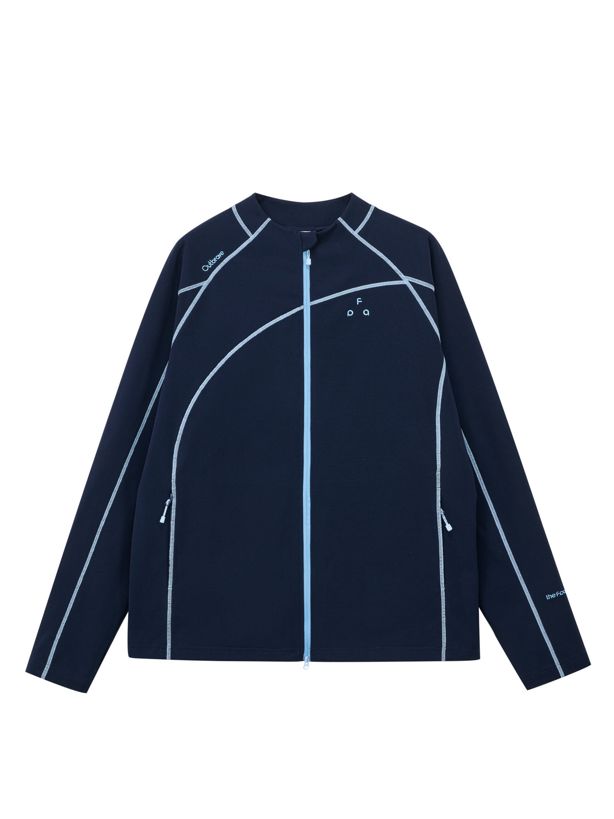 FPA Color-Block Textured Hiking Jacket - Spring Lightweight Outdoor Long-Sleeve Casual Cardigan for Men and Women