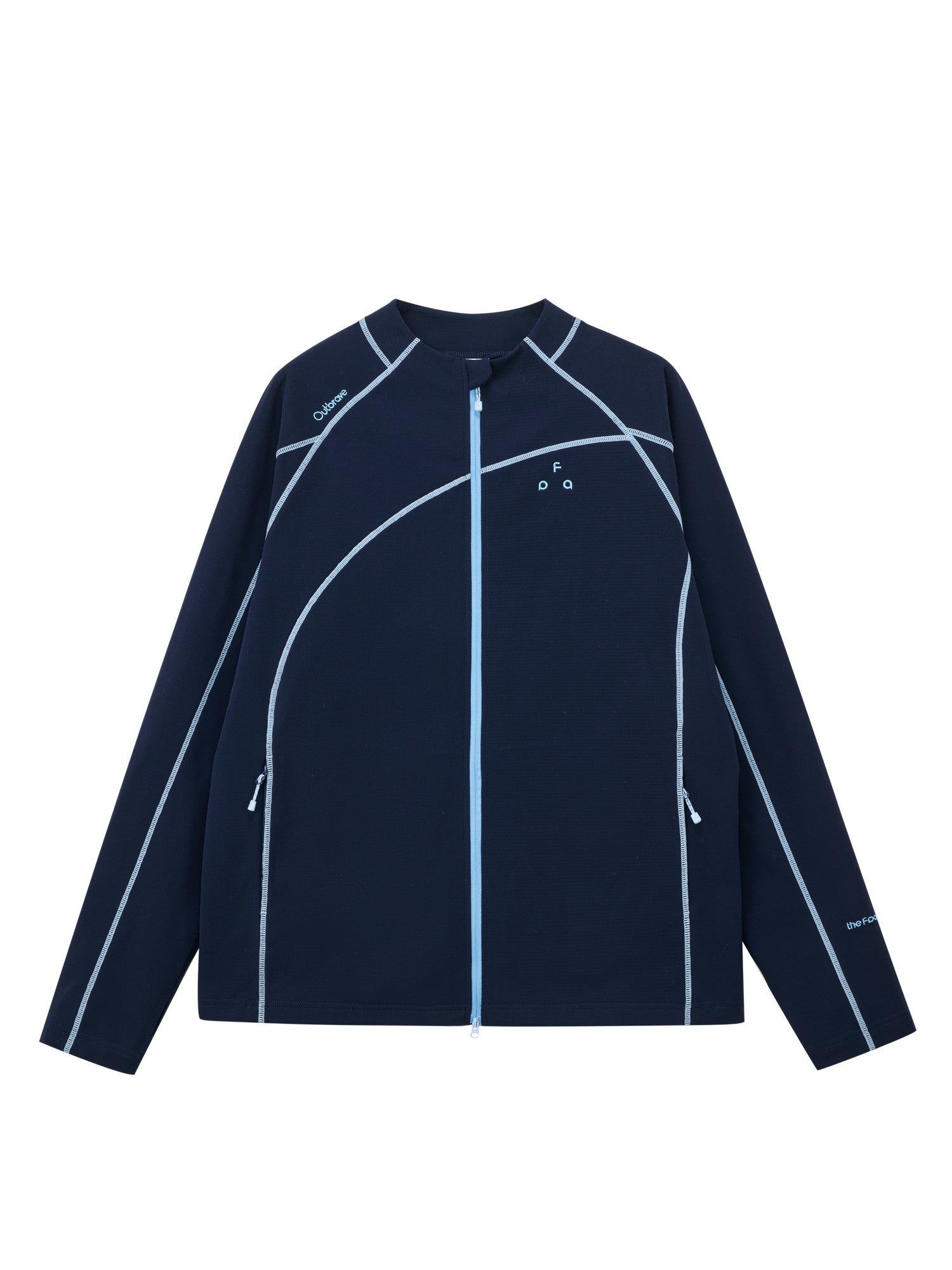 FPA Color-Block Textured Hiking Jacket - Spring Lightweight Outdoor Long-Sleeve Casual Cardigan for Men and Women
