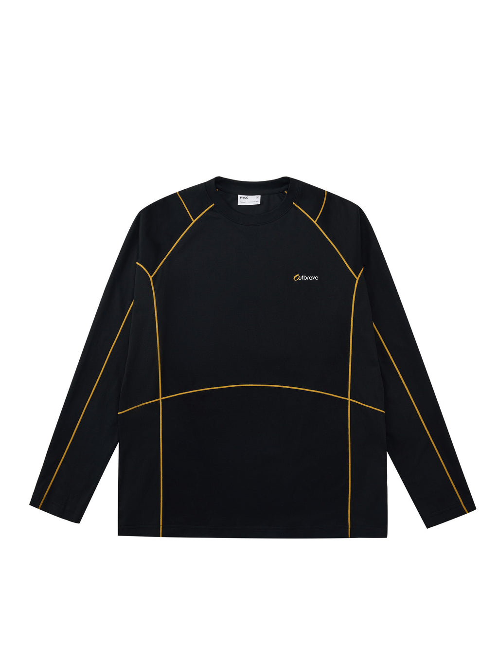 FPA Outdoor Paneled Quick-Dry T-Shirt 2026 Fall New Style Crew Neck American Retro Contrast Color Couple Sports Long Sleeve