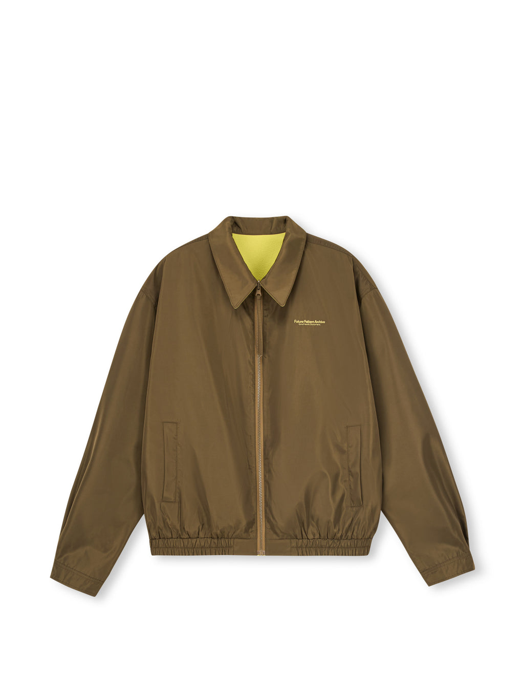 FPA Reversible Fine Stripe Soccer Collar Jacket – Loose Fit Lightweight Spring/Fall Coat