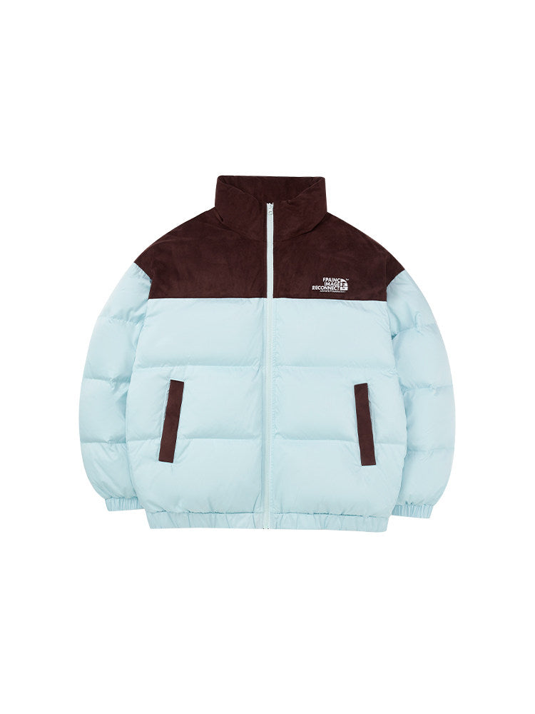 FPA Suede Patch Short Down Jacket – Chinese Streetwear Unisex Thick Winter Puffer Coat