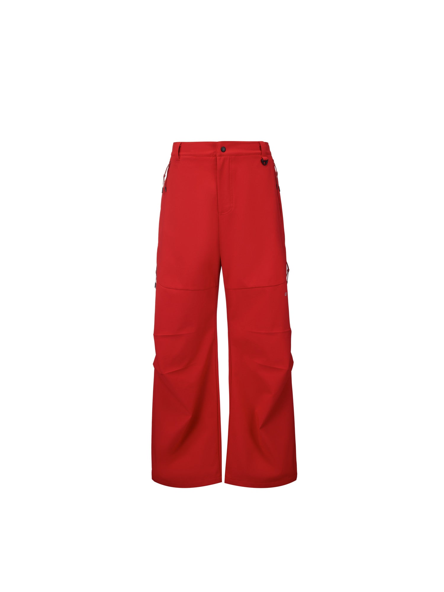 FPA Outdoor Softshell Four-Way Stretch Skin-Friendly Drape Zipper Trousers Casual Red Sports Pants