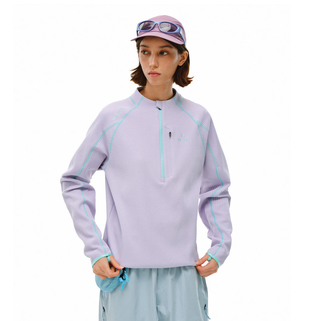 FPA Quick-Dry Half-Zip Contrast Stitch T-Shirt
