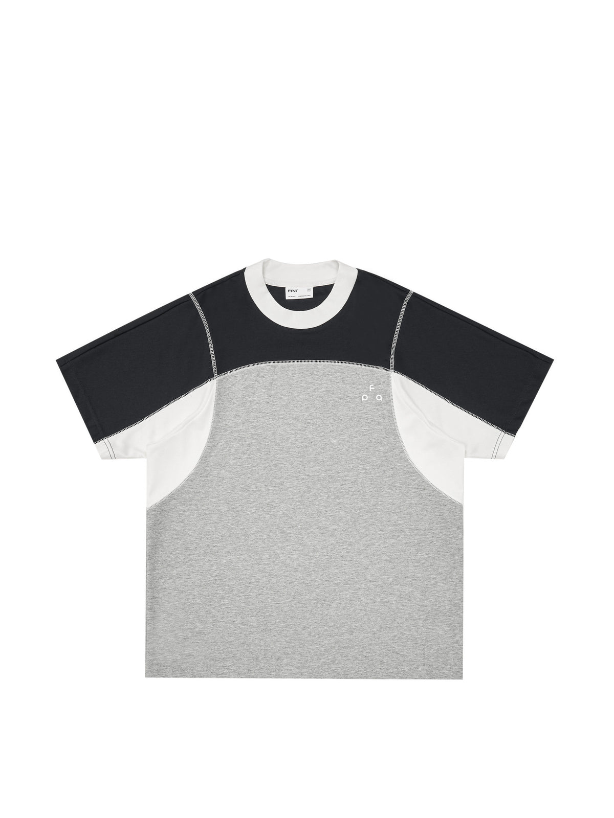 FPA Sport Hassel Contrast Raglan Sleeve Short Sleeve Summer Couple Loose Round Neck Design Sense Chinese Streetwear T-Shirt