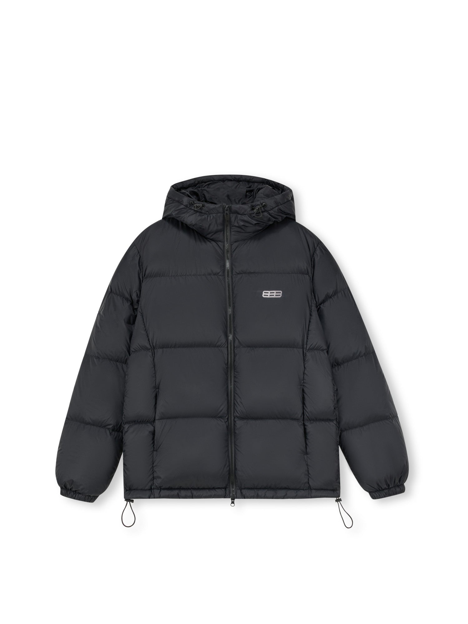 FPA Hooded Logo Print Down Jacket - Chinese Streetwear Trend, Loose Fit, Couple Style, Thick Warm Winter Down Coat for Men