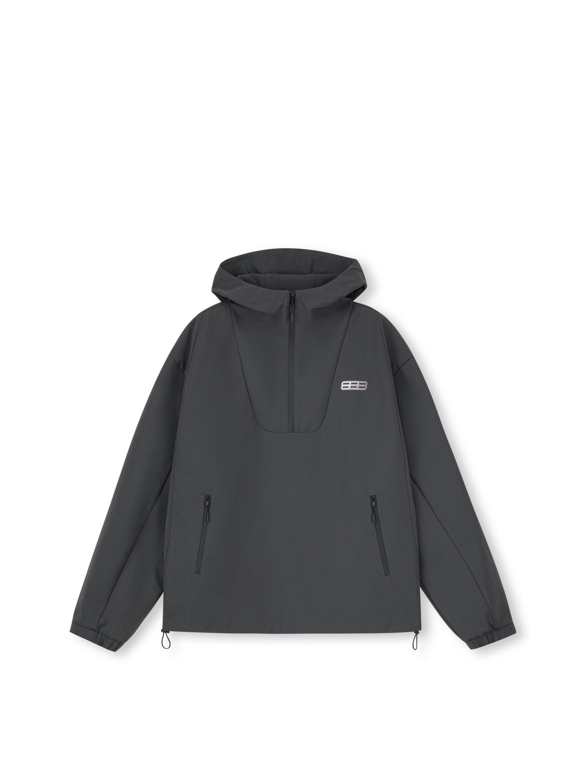 FPA Half-Zip Hooded Shell Jacket – Chinese Streetwear Trend, Three-Proof Outdoor Sports Windbreaker for Hiking
