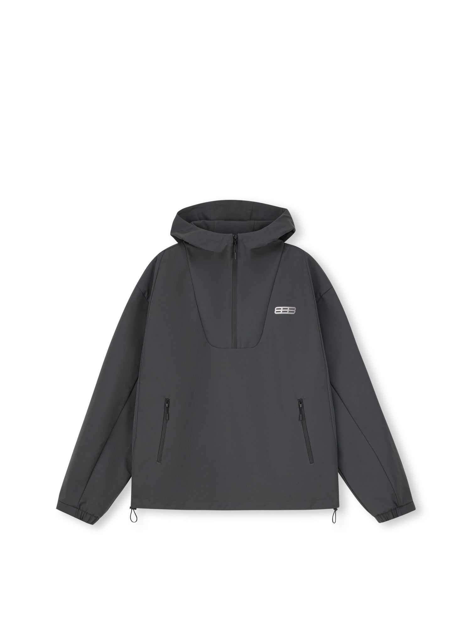 FPA Half-Zip Hooded Shell Jacket – Chinese Streetwear Trend, Three-Proof Outdoor Sports Windbreaker for Hiking