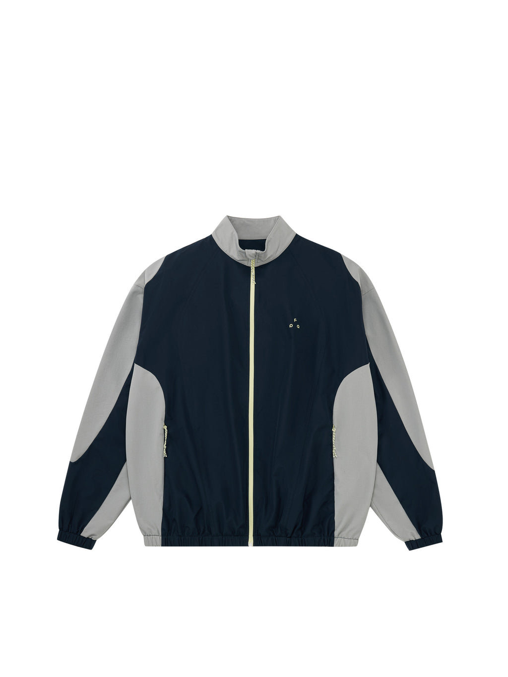 FPA Color-Block Sports Jacket Spring/Autumn Chinese Streetwear Retro Patchwork Couple Stand Collar Thin Loose Casual Outerwear