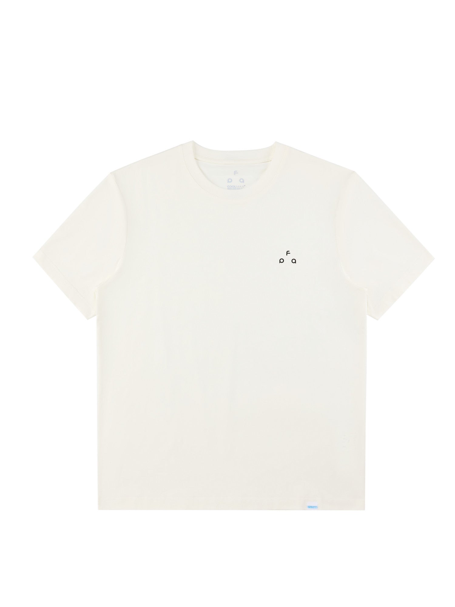 FPA Small Triangle Logo COOLMAX Short Sleeve Summer Casual Premium Basic Logo Couple Round Neck T-Shirt