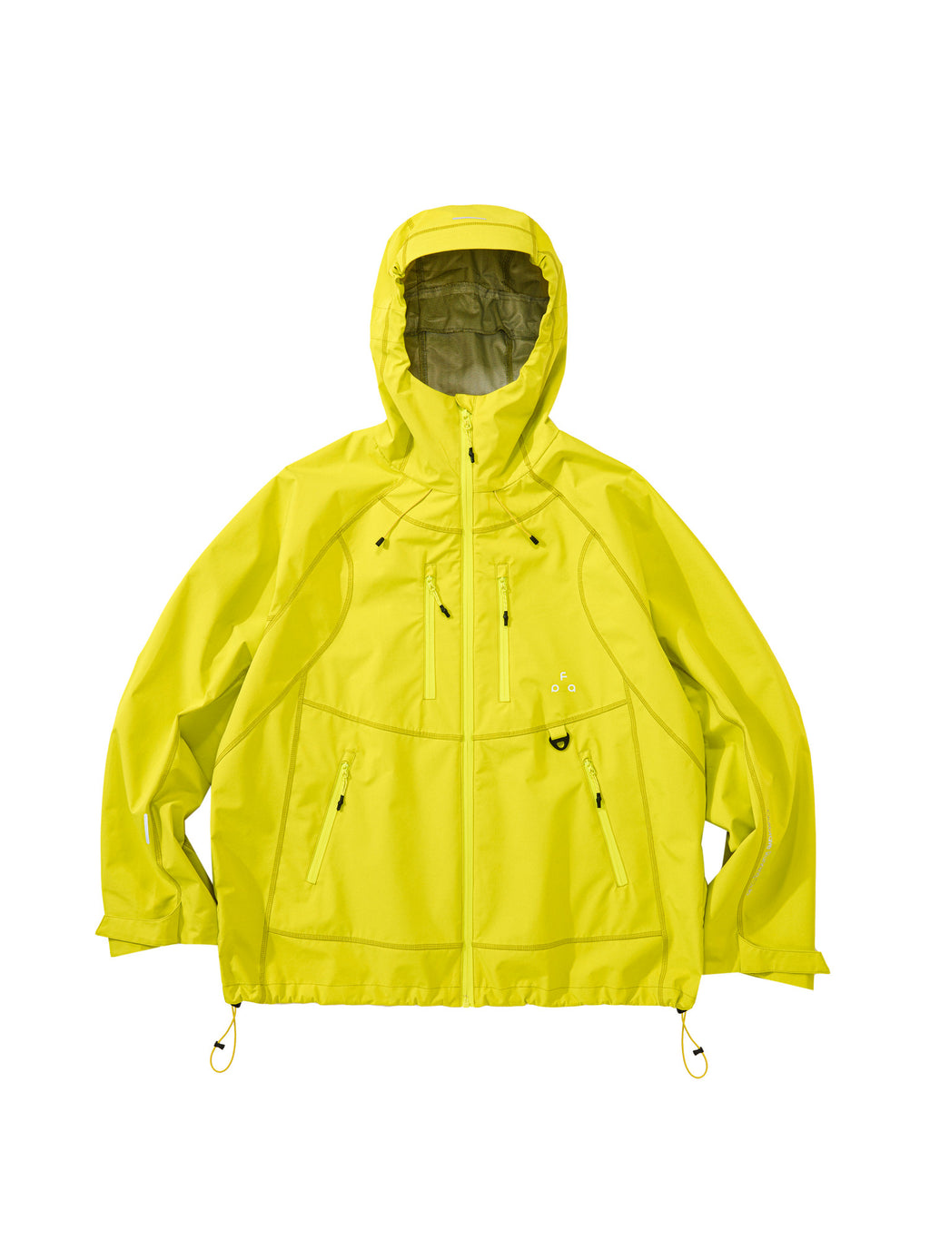 FPA Hasso Thread Contrast Zipper Waterproof Windbreaker Jacket – Unisex Loose-Fit Sports Coat