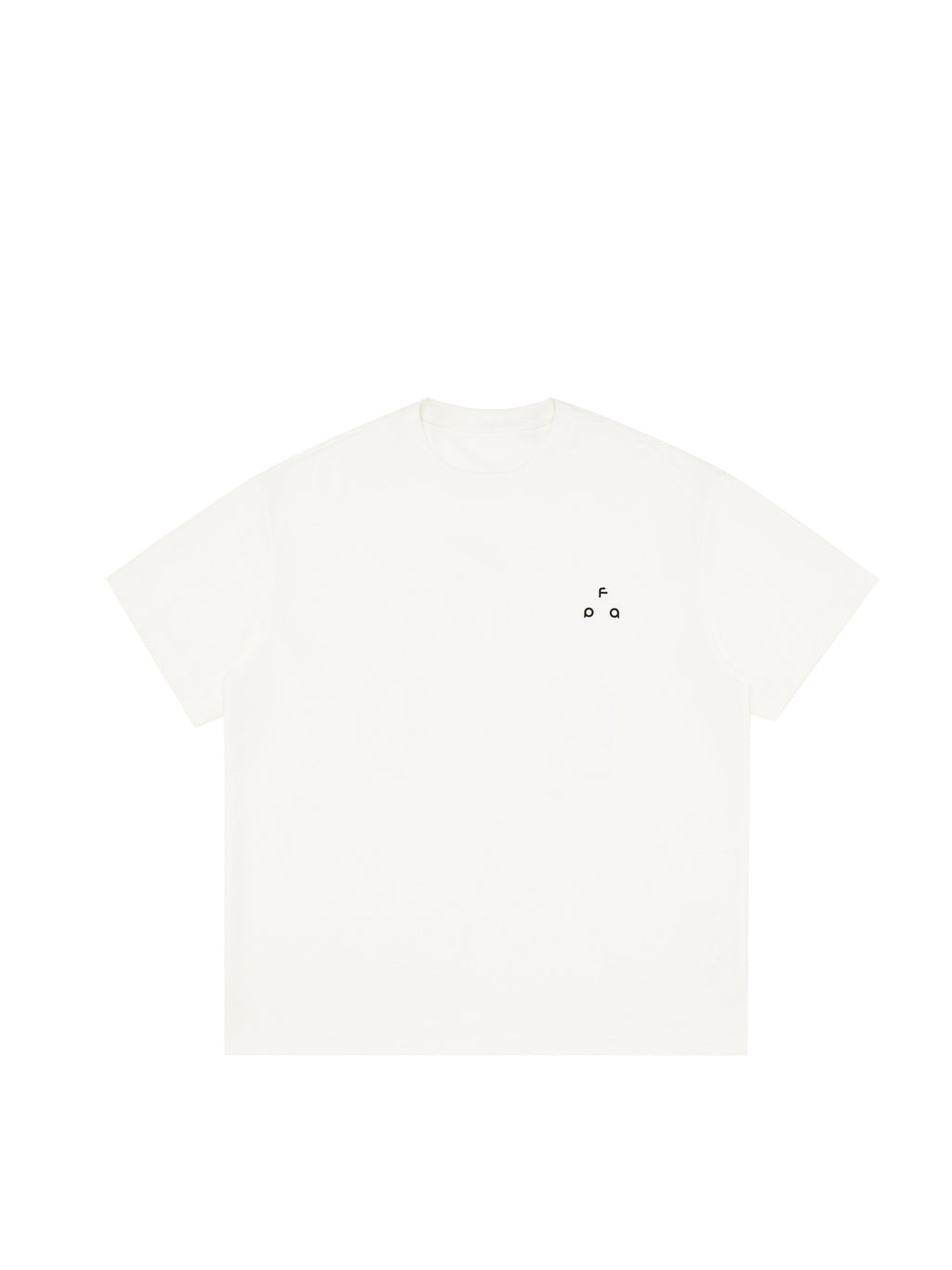 FPA Triangle Logo Short Sleeve T-Shirt - Chinese Streetwear Trendy Crew Neck Loose Basic Casual Minimalist Couple Summer Tee