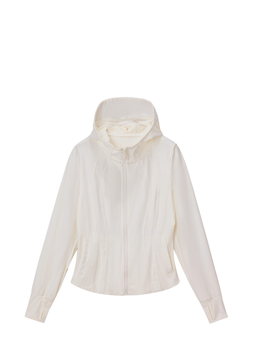 FPA Women's Breathable Mesh Paneled Athletic Jacket – Lightweight Hooded Outdoor Fitness Casual Long Sleeve