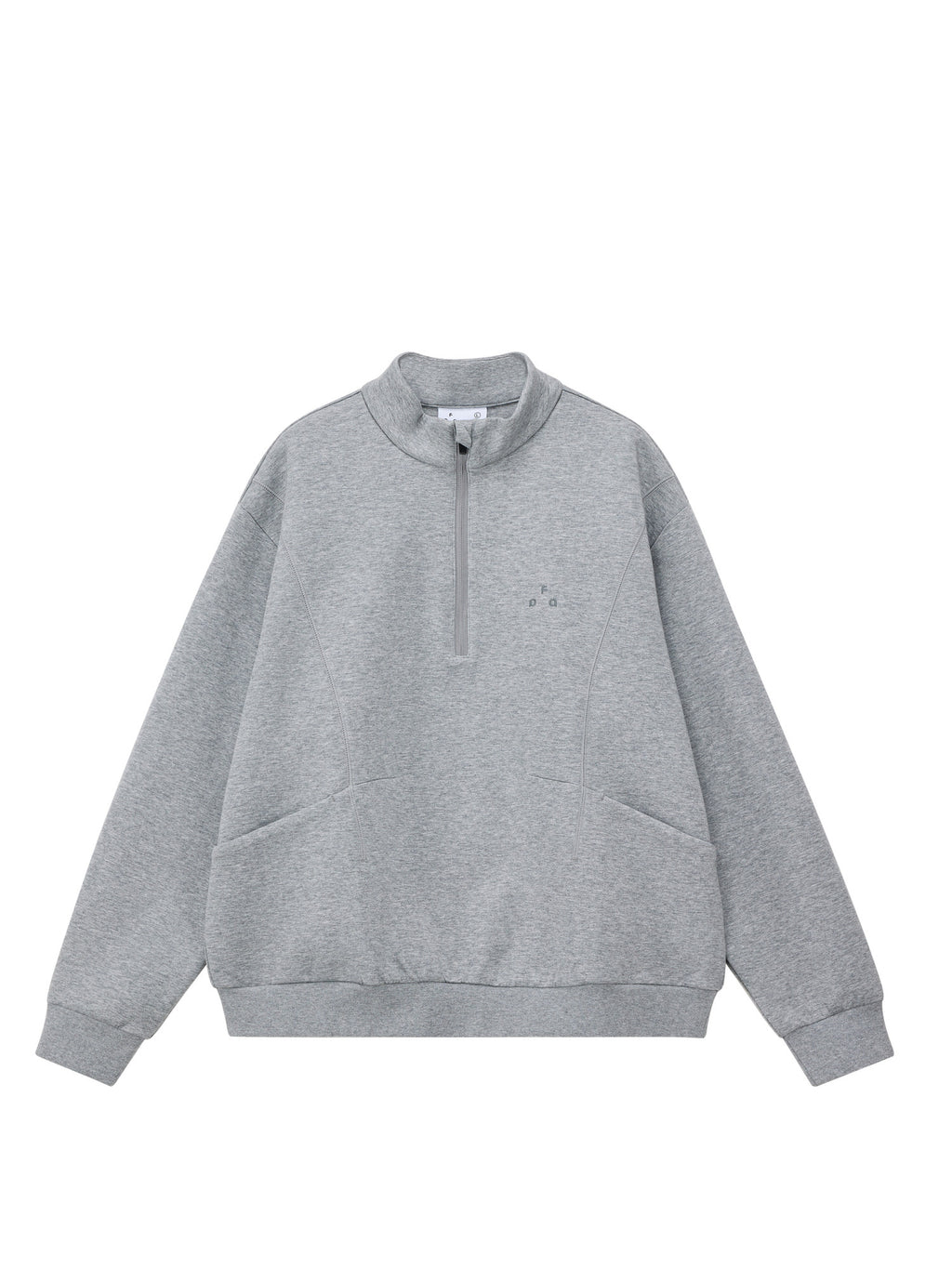 FPA Lyocell Warm Structure Half-Zip Pullover Sweatshirt for Men – Spring Semi-High Collar Casual Top