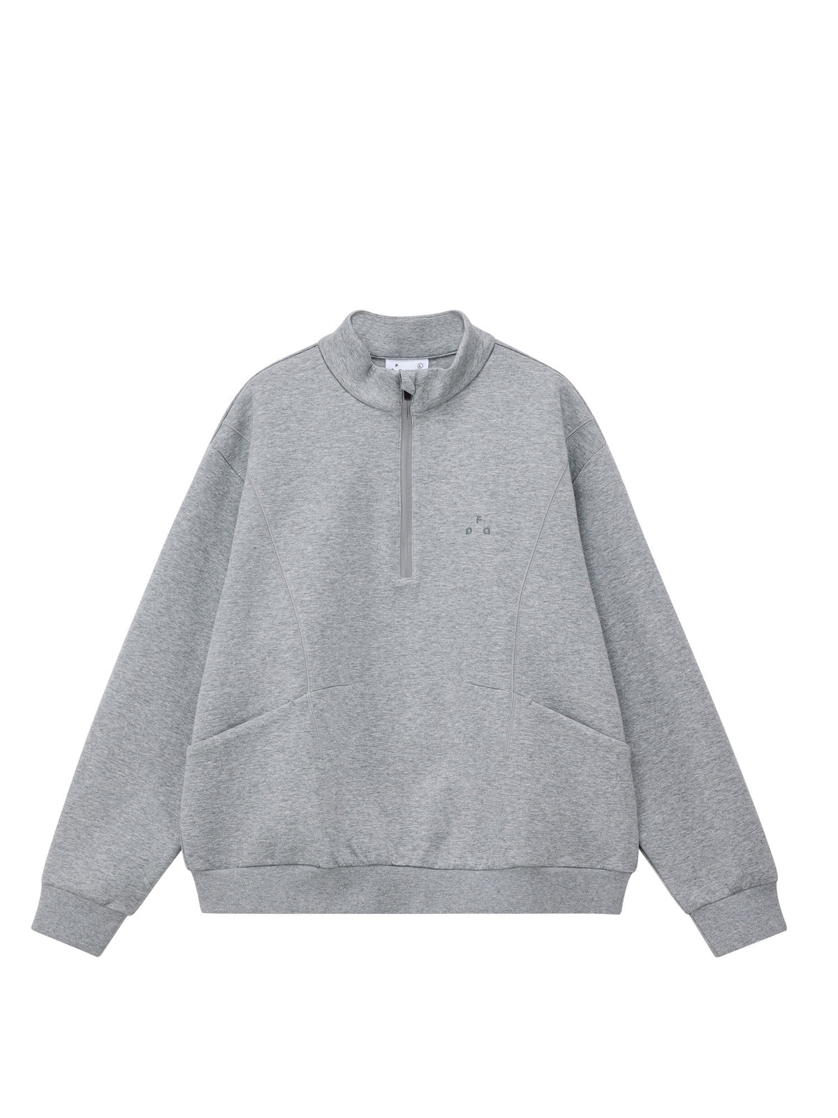 FPA Lyocell Warm Structure Half-Zip Pullover Sweatshirt for Men – Spring Semi-High Collar Casual Top