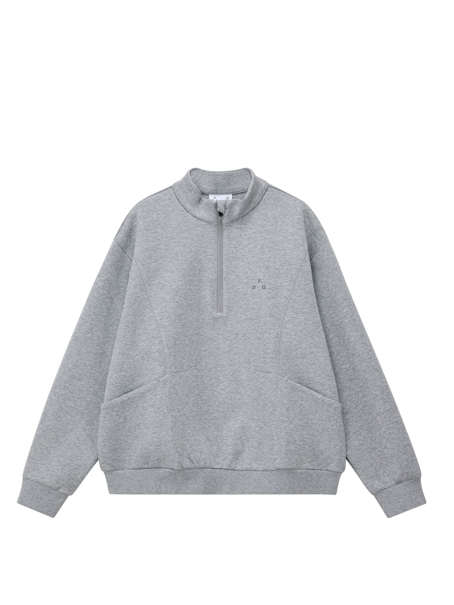 FPA Lyocell Warm Structure Half-Zip Pullover Sweatshirt for Men – Spring Semi-High Collar Casual Top