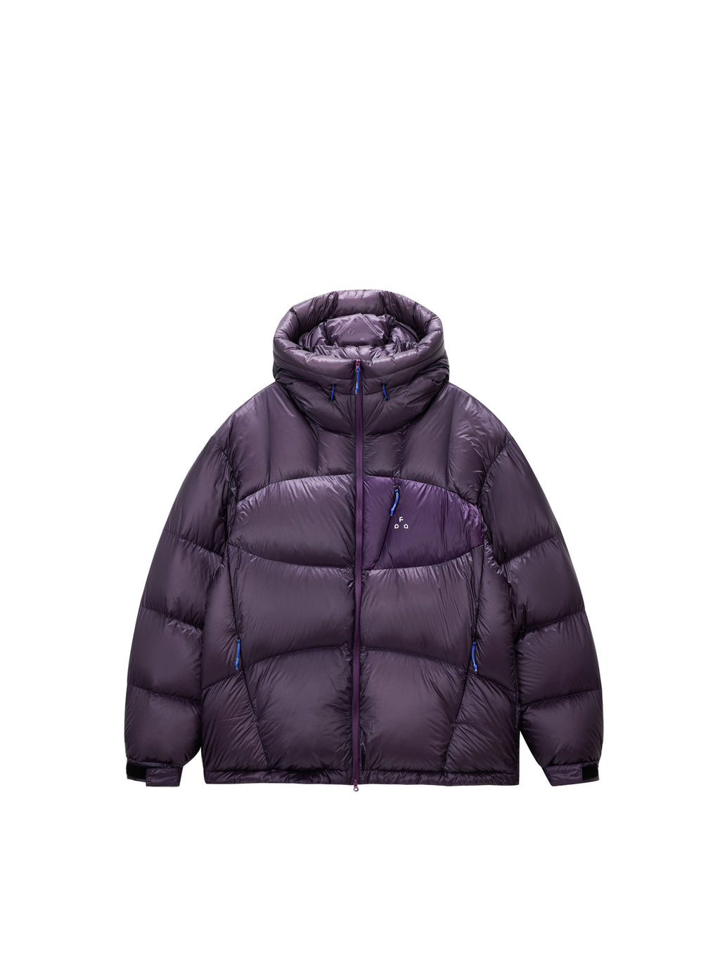 FPA 800FP 95% White Duck Down Contrast Pocket Hooded Down Jacket Winter Sports Couple Style Down Coat