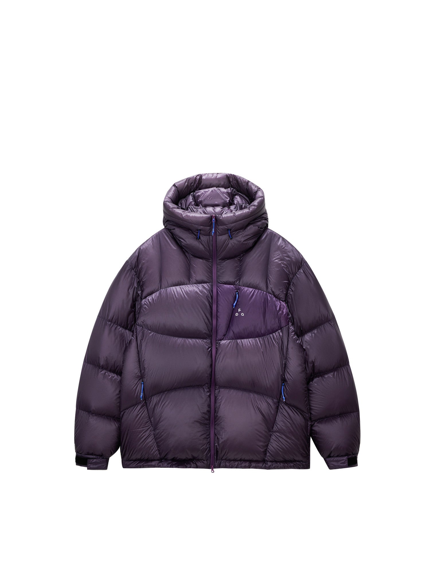FPA 800FP 95% White Duck Down Contrast Pocket Hooded Down Jacket Winter Sports Couple Style Down Coat