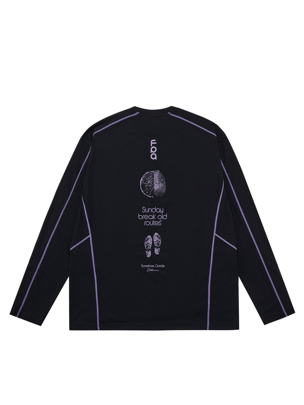 FPA Lightweight Sun-Protective Quick-Dry Long-Sleeve Outdoor Sports Hiking Crew Neck Printed Couple T-Shirt for Men