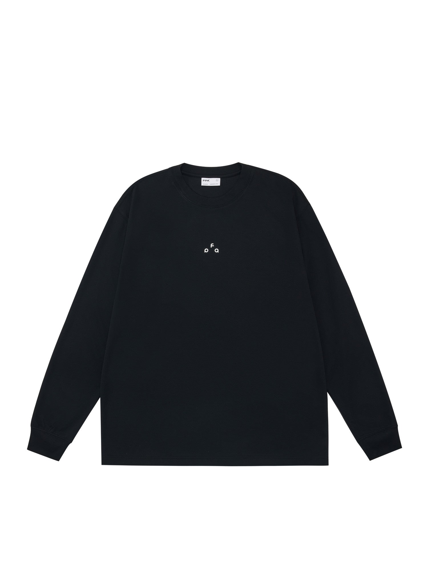 FPA Lightweight Quick-Dry Basic Long Sleeve Tee for Spring/Fall, Crew Neck, Logo, Casual Unisex Sports T-Shirt