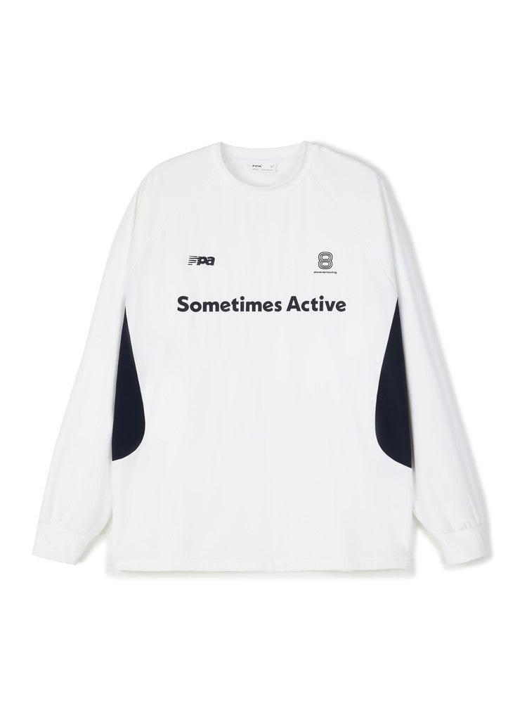 FPA Quick-Dry Moisture-Wicking Sports Paneled Long Sleeve Unisex Loose Fit Couple Round Neck T-Shirt