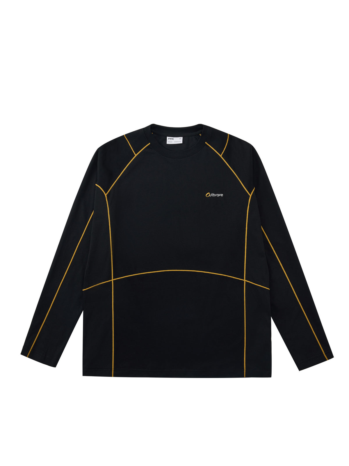 FPA Outdoor Paneled Quick-Dry T-Shirt 2026 Fall New Style Crew Neck American Retro Contrast Color Couple Sports Long Sleeve