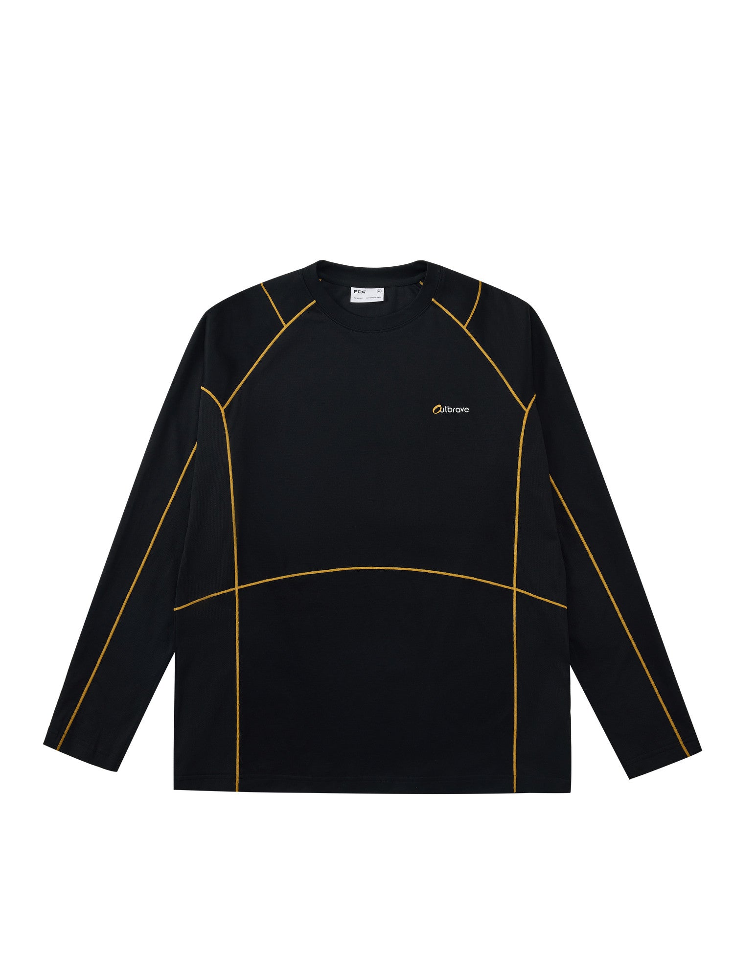 FPA Outdoor Paneled Quick-Dry T-Shirt 2026 Fall New Style Crew Neck American Retro Contrast Color Couple Sports Long Sleeve
