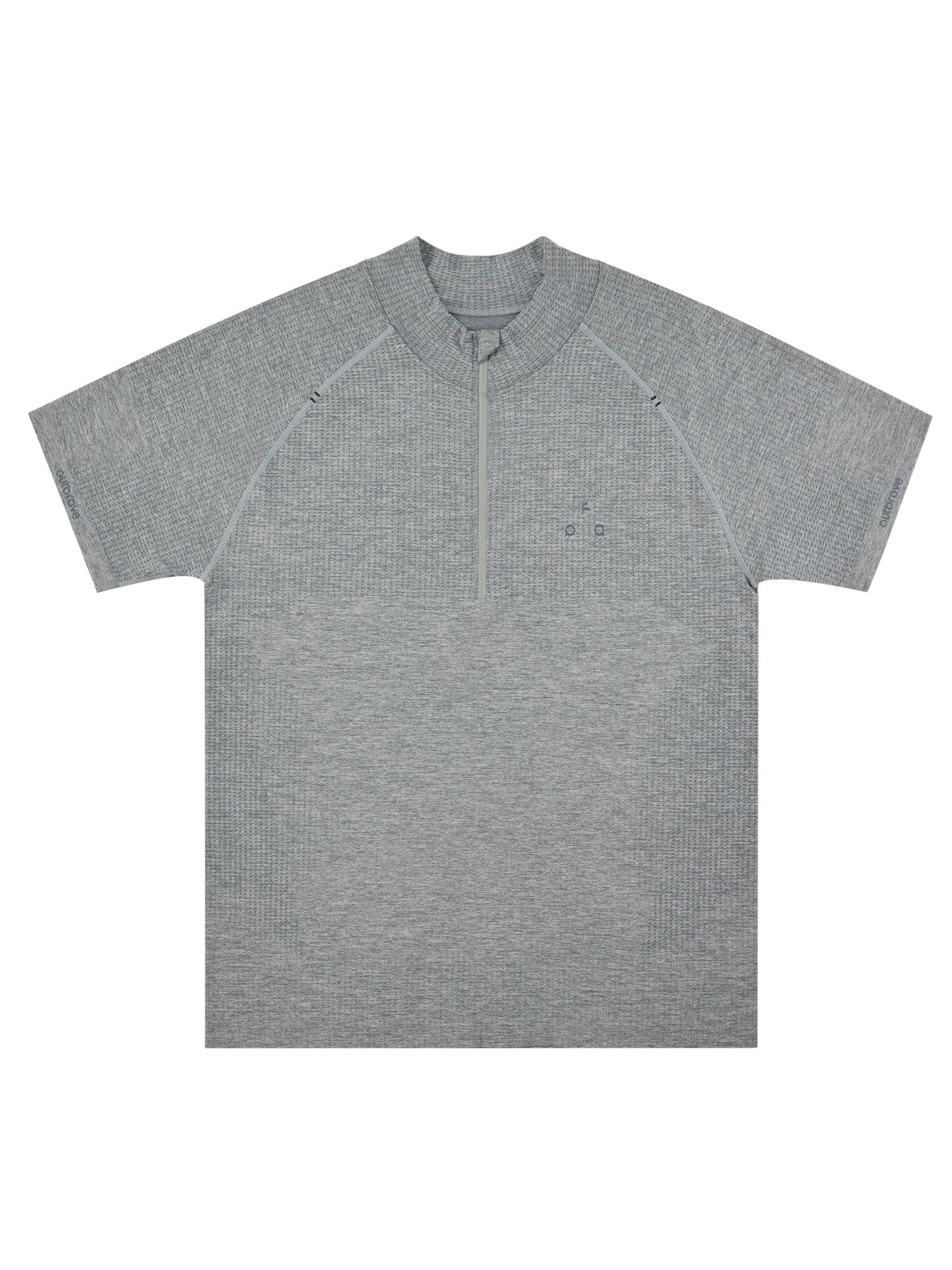 FPA Athletic Seamless Half-Zip Short Sleeve T-Shirt for Summer Outdoor Fitness and Running, Basic Premium Fit Men's Tee