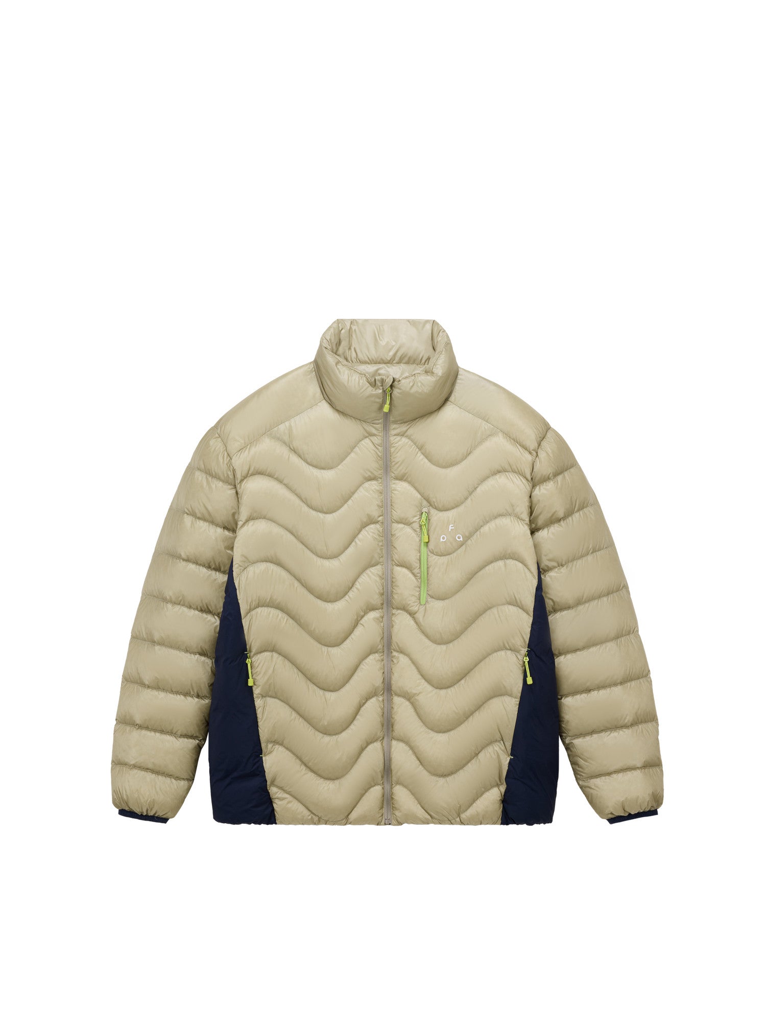 FPA Wavy Panel Down Jacket 2026 New Style Stand Collar Warm Winter Outdoor Sports Couple Down Coat