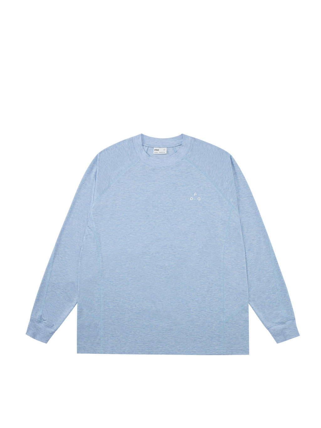 FPA Sorona Antibacterial Yarn-Dyed Logo Long-Sleeve T-Shirt - Chinese Streetwear Casual Loose Round Neck Couple Tee