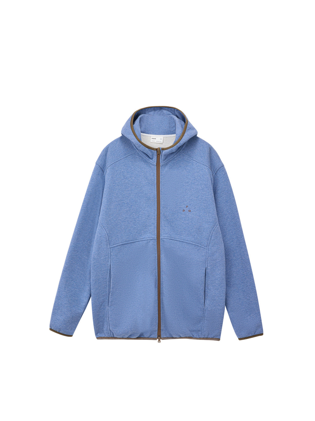 FPA7A Antibacterial Cotton Thermal Zip Hoodie – Casual Retro Contrast Color Heavyweight Couple Hooded Jacket for Spring/Autumn
