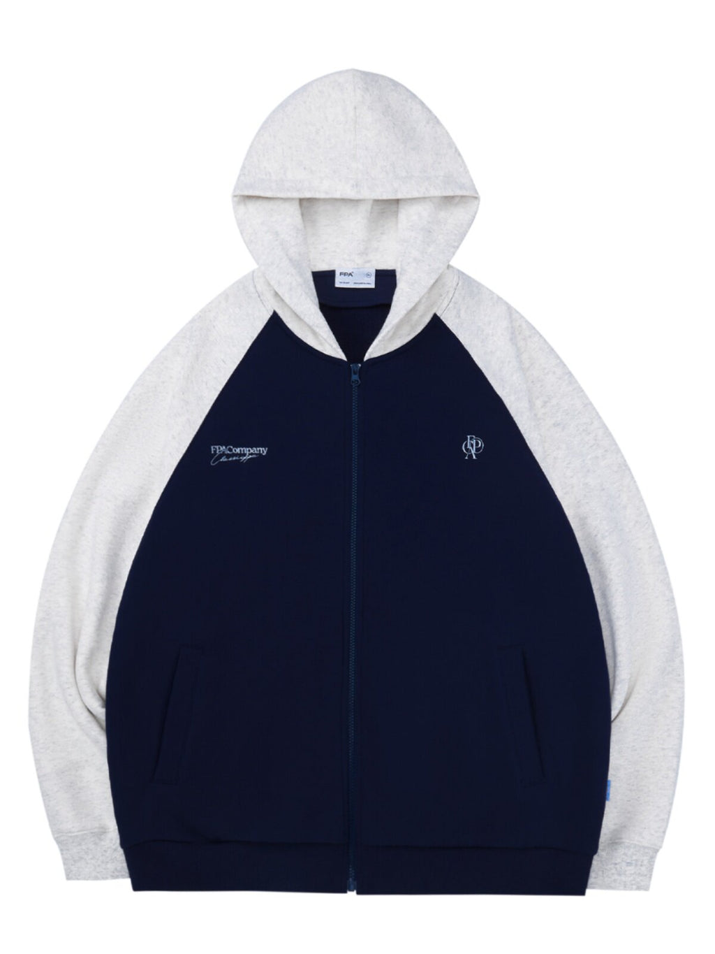 FPA Brand Logo Embroidered Zip Hoodie 2023 New Spring/Autumn National Trend Loose Casual Couple Jacket