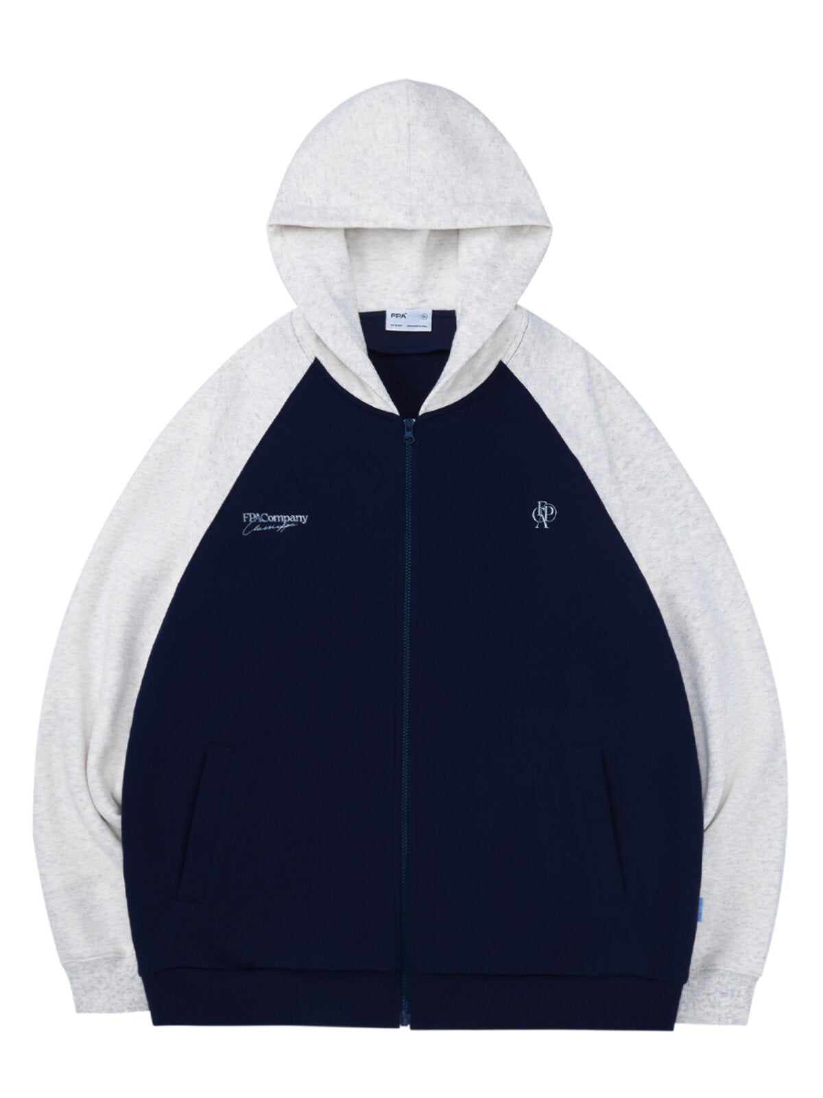 FPA Brand Logo Embroidered Zip Hoodie 2023 New Spring/Autumn National Trend Loose Casual Couple Jacket