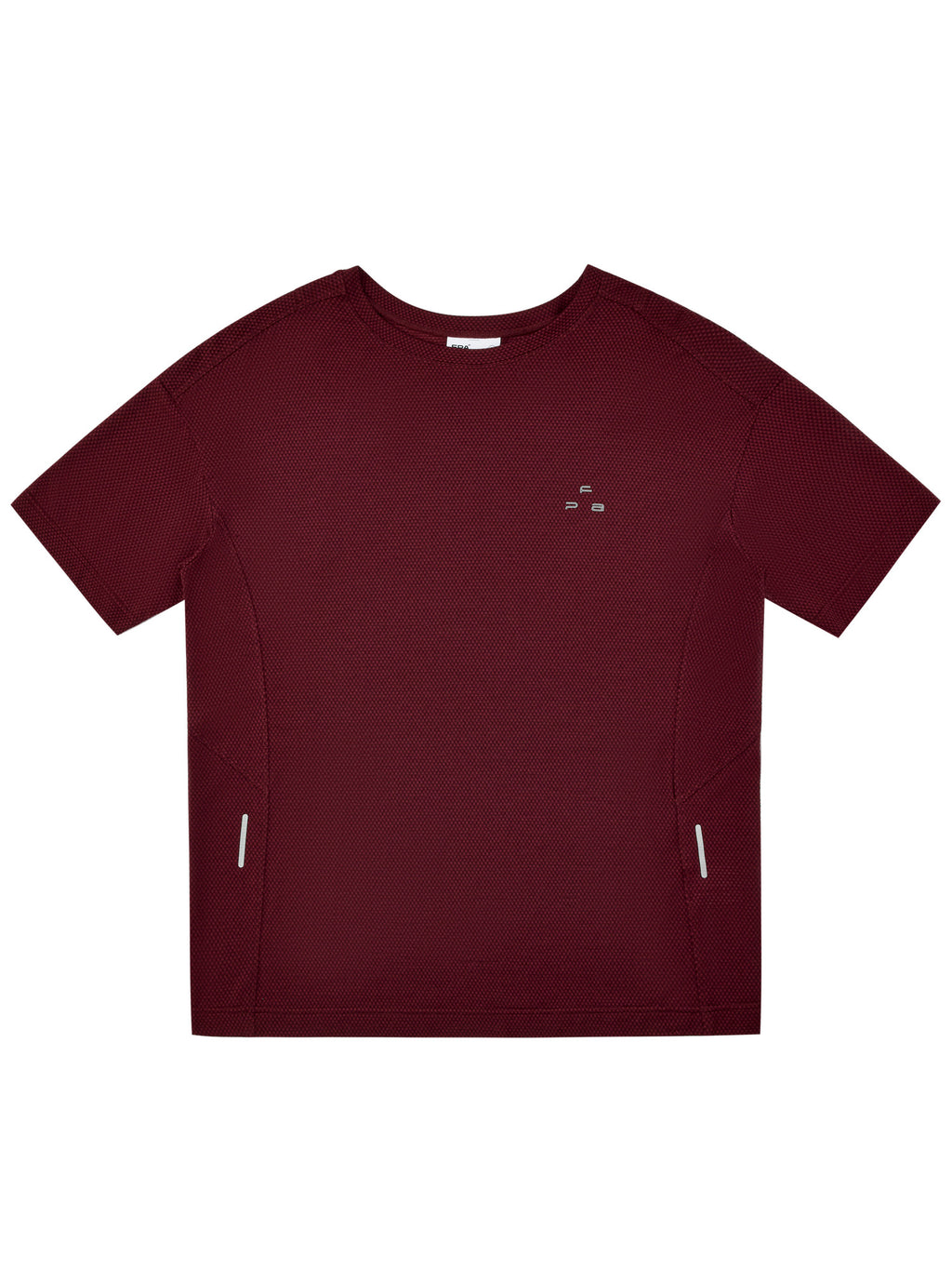 FPA Textured Lyocell Athletic Short Sleeve T-Shirt - Summer Casual Couple Round Neck Basic Logo Print Tee for Men