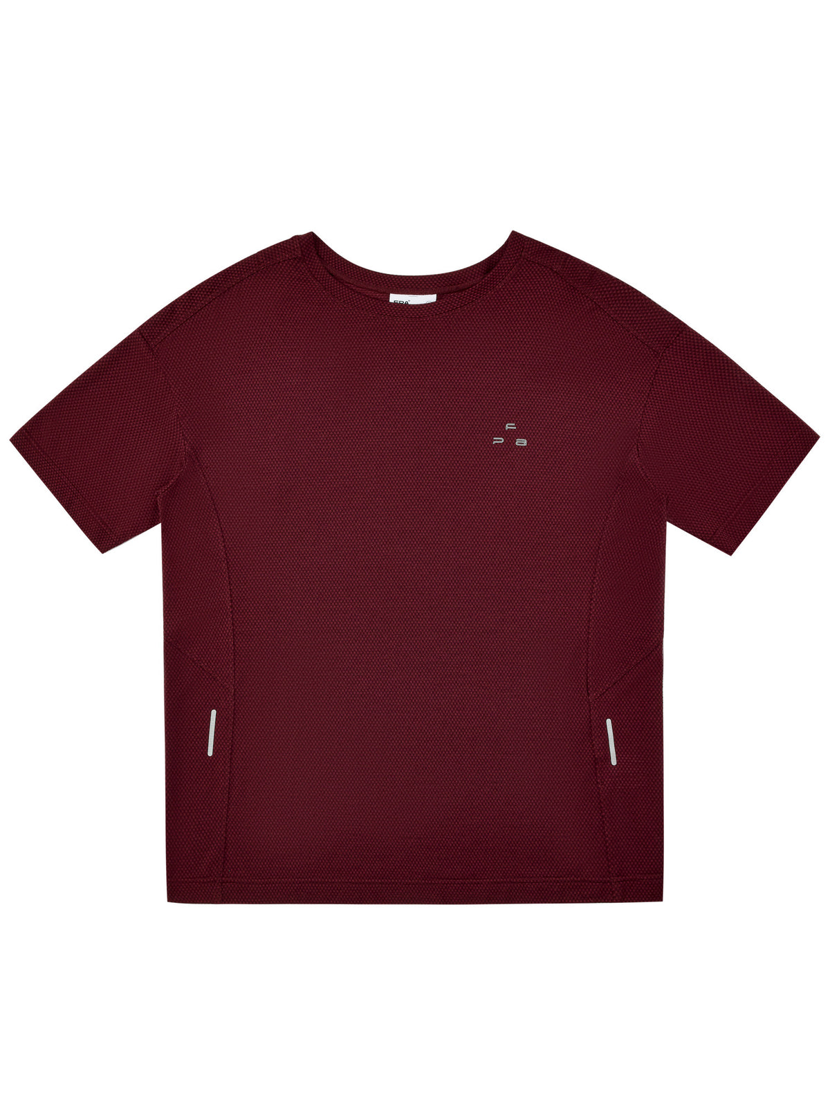 FPA Textured Lyocell Athletic Short Sleeve T-Shirt - Summer Casual Couple Round Neck Basic Logo Print Tee for Men