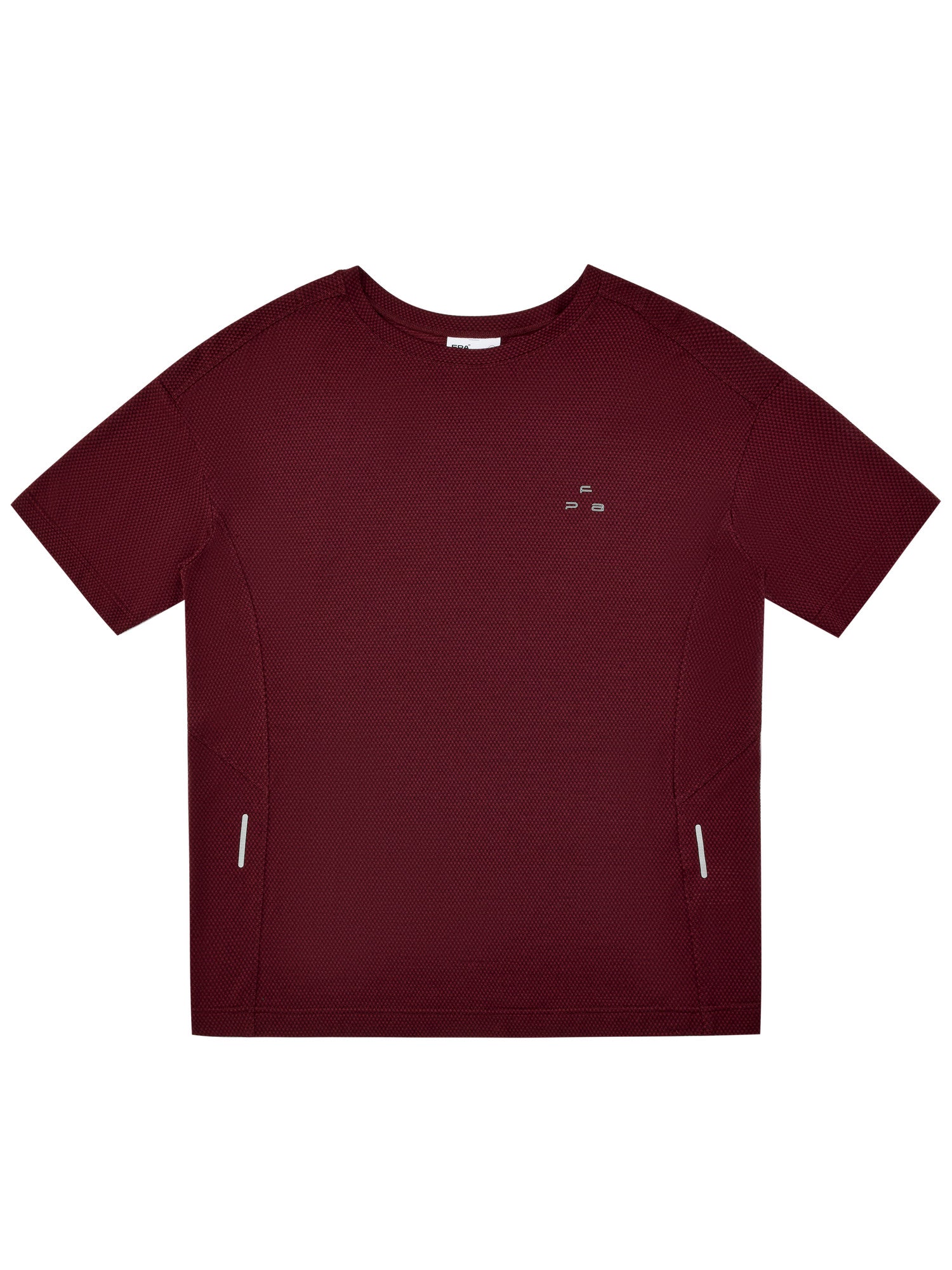 FPA Textured Lyocell Athletic Short Sleeve T-Shirt - Summer Casual Couple Round Neck Basic Logo Print Tee for Men