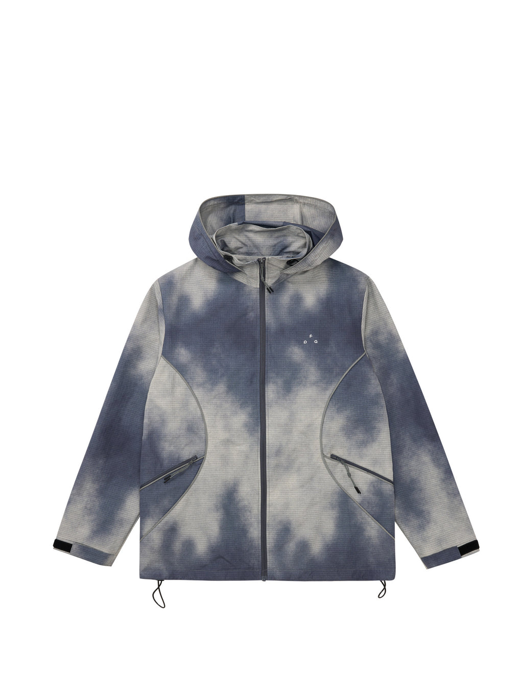 FPA Three-Proof Plaid Tie-Dye Outdoor Reflective Jacket – Chinese Streetwear Design, Loose Hooded Coat for Spring/Fall