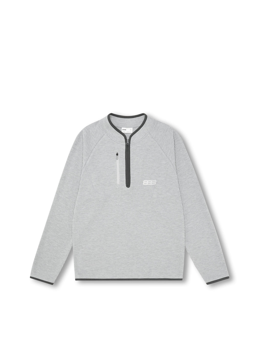 FPA Sports Waffle Cotton Half-Zip Long Sleeve Spring/Fall Loose Casual Unisex National Trend T-Shirt