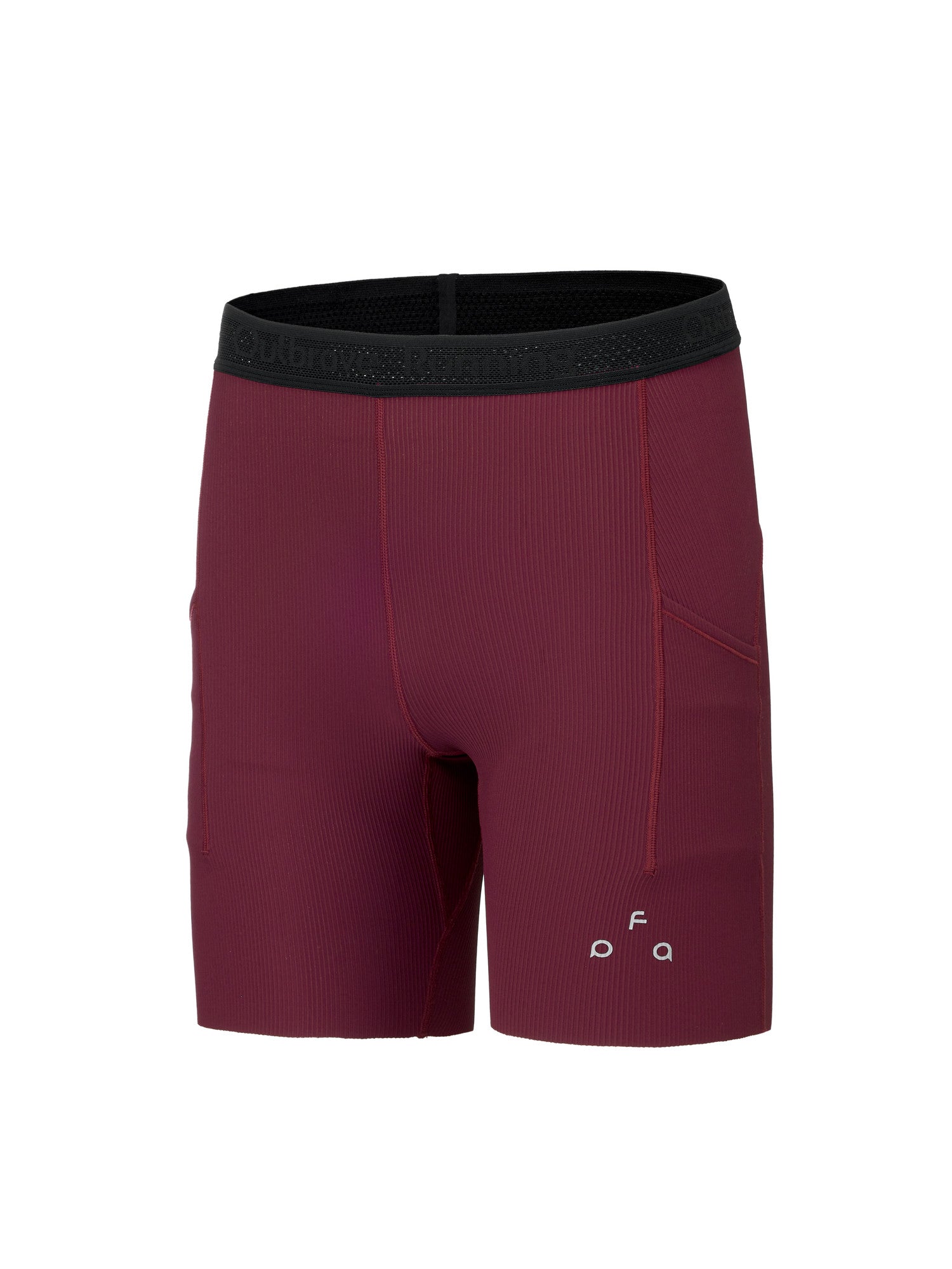FPA Women's Anti-Slip Ribbed Running Compression Shorts for Outdoor Sports, Summer Fitness 3-Inch Shorts