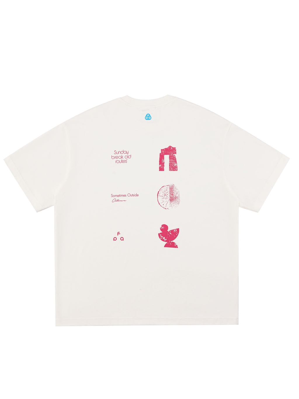FPA Natural Elements Text Typography Short Sleeve T-Shirt – Summer Outdoor Sports Cool & Quick-Dry Couple Printed White Tee