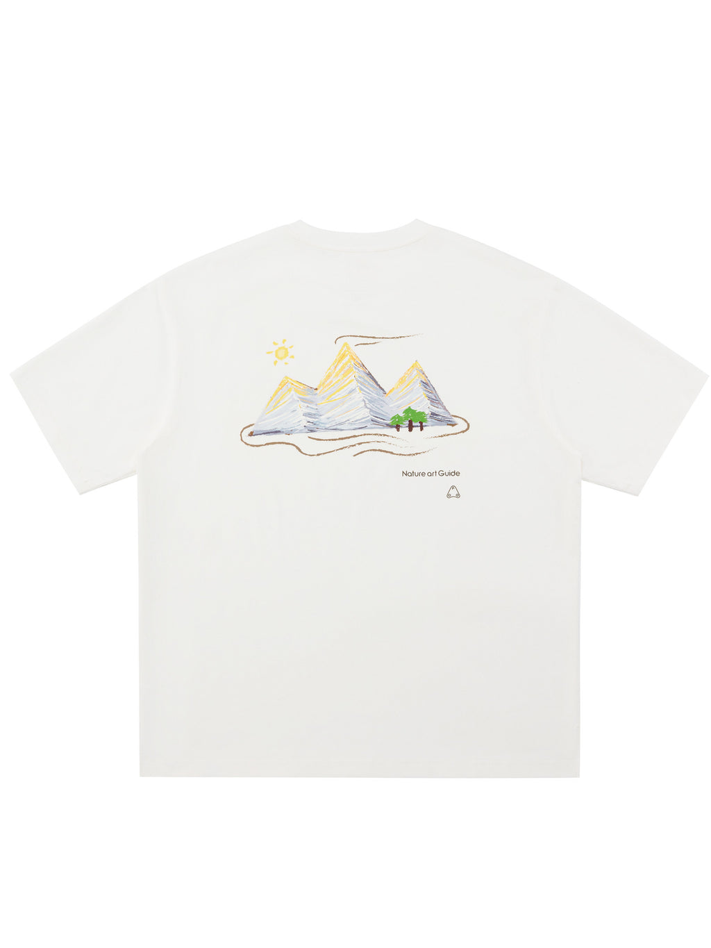 FPA COOLMAX Lyocell Mountain Print Short Sleeve T-Shirt for Men - Summer Cooling Breathable Crew Neck Athletic Tee