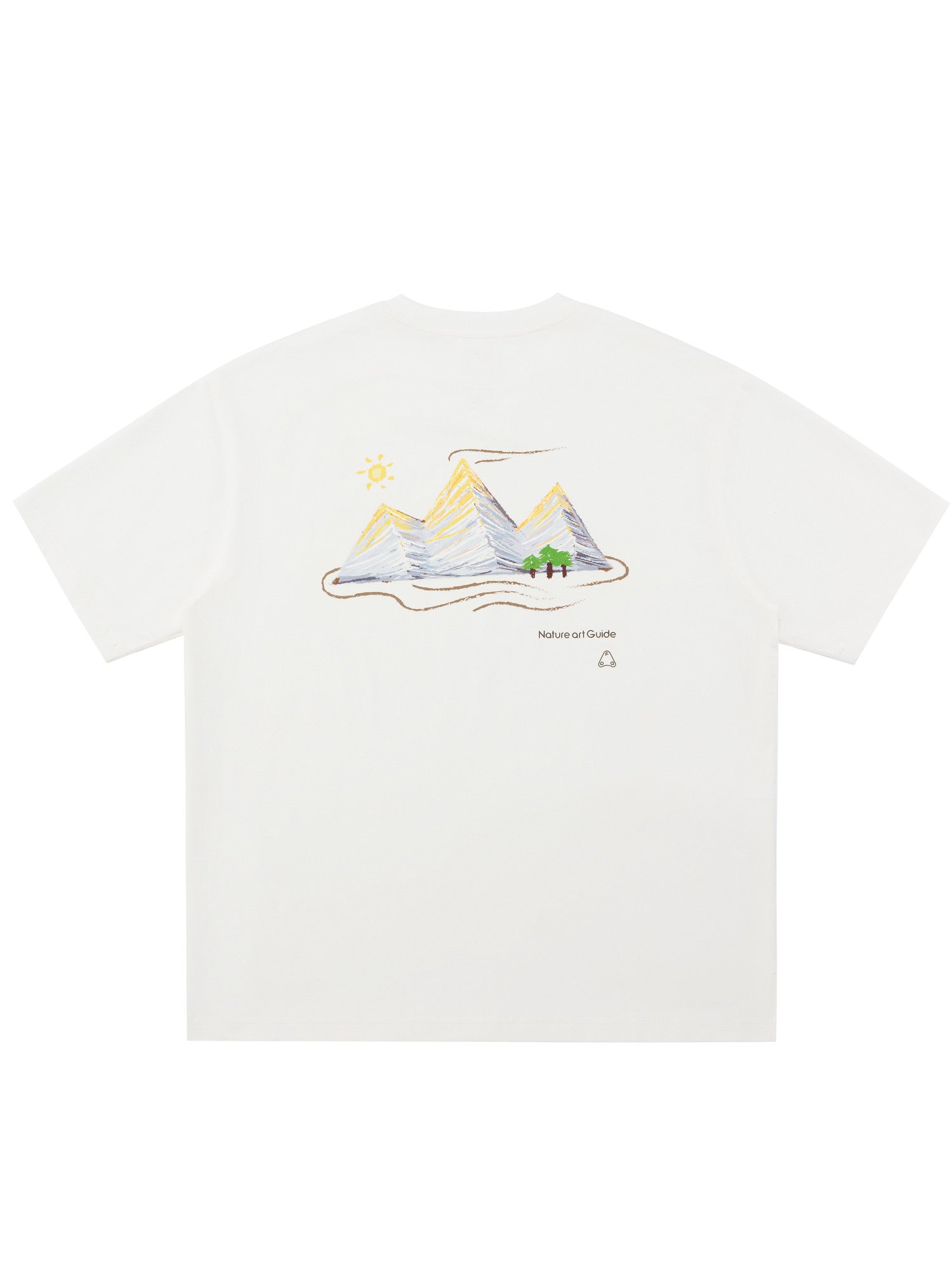 FPA COOLMAX Lyocell Mountain Print Short Sleeve T-Shirt for Men - Summer Cooling Breathable Crew Neck Athletic Tee
