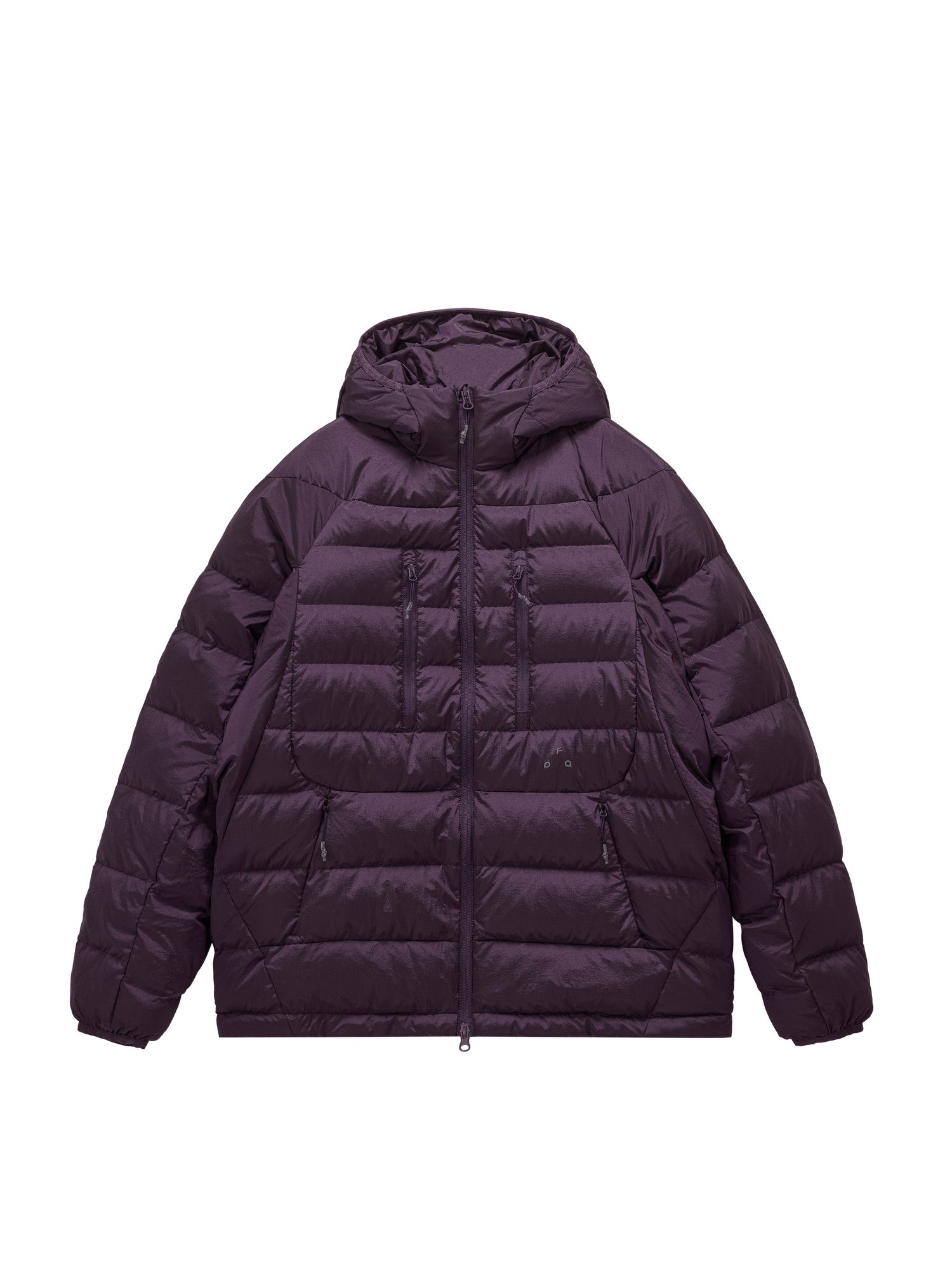 FPA Ribbed-Structure Double-Zip Lightweight Down Hooded Jacket - Winter Lightweight Premium Couple Down Coat