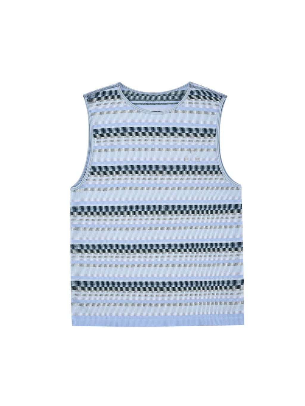 FPA Seamless Knit Striped Vest for Women 2026 New Sports Fitness Casual Round Neck Sleeveless T-Shirt