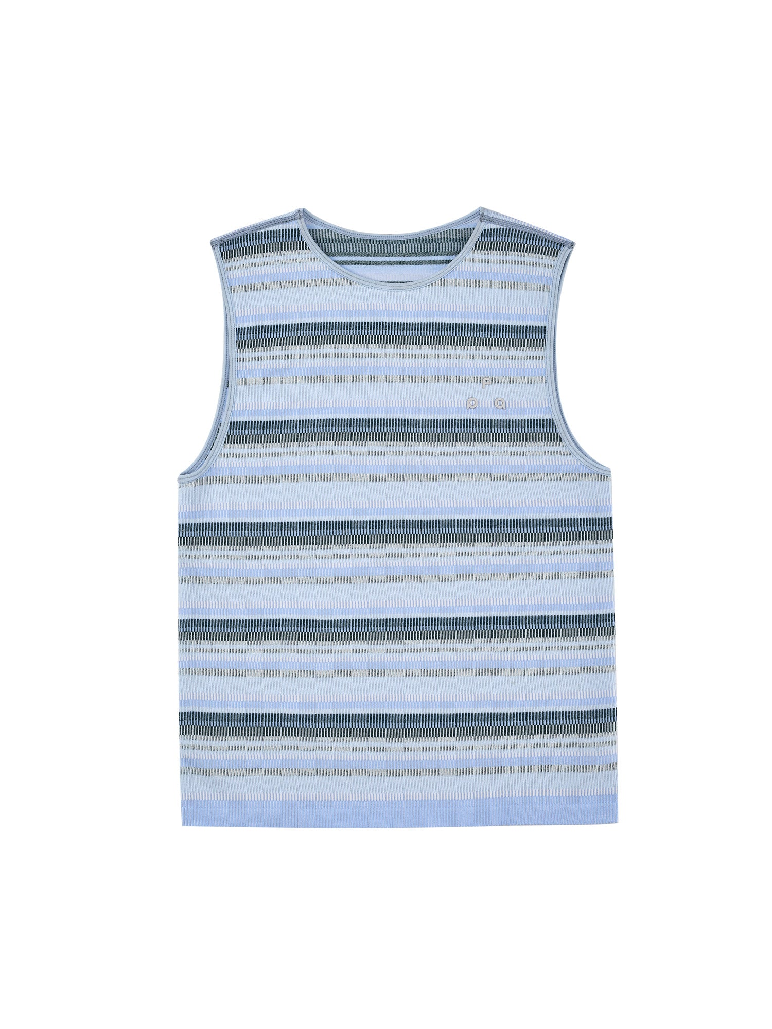 FPA Seamless Knit Striped Vest for Women 2026 New Sports Fitness Casual Round Neck Sleeveless T-Shirt