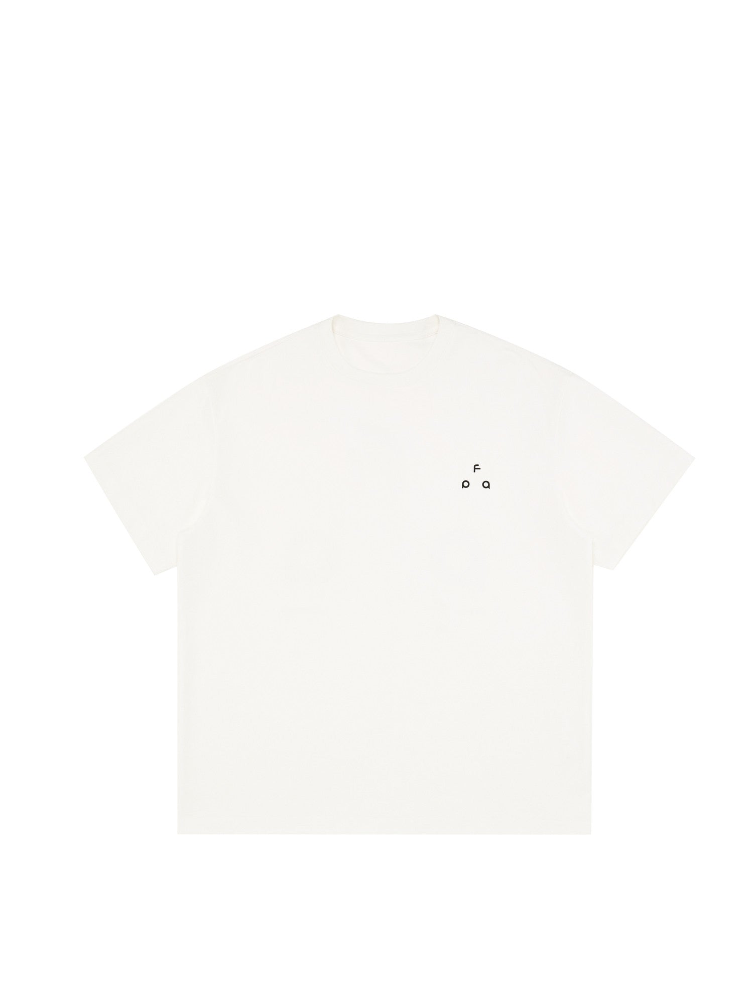 FPA Triangle Logo Short Sleeve T-Shirt - Chinese Streetwear Trendy Crew Neck Loose Basic Casual Minimalist Couple Summer Tee