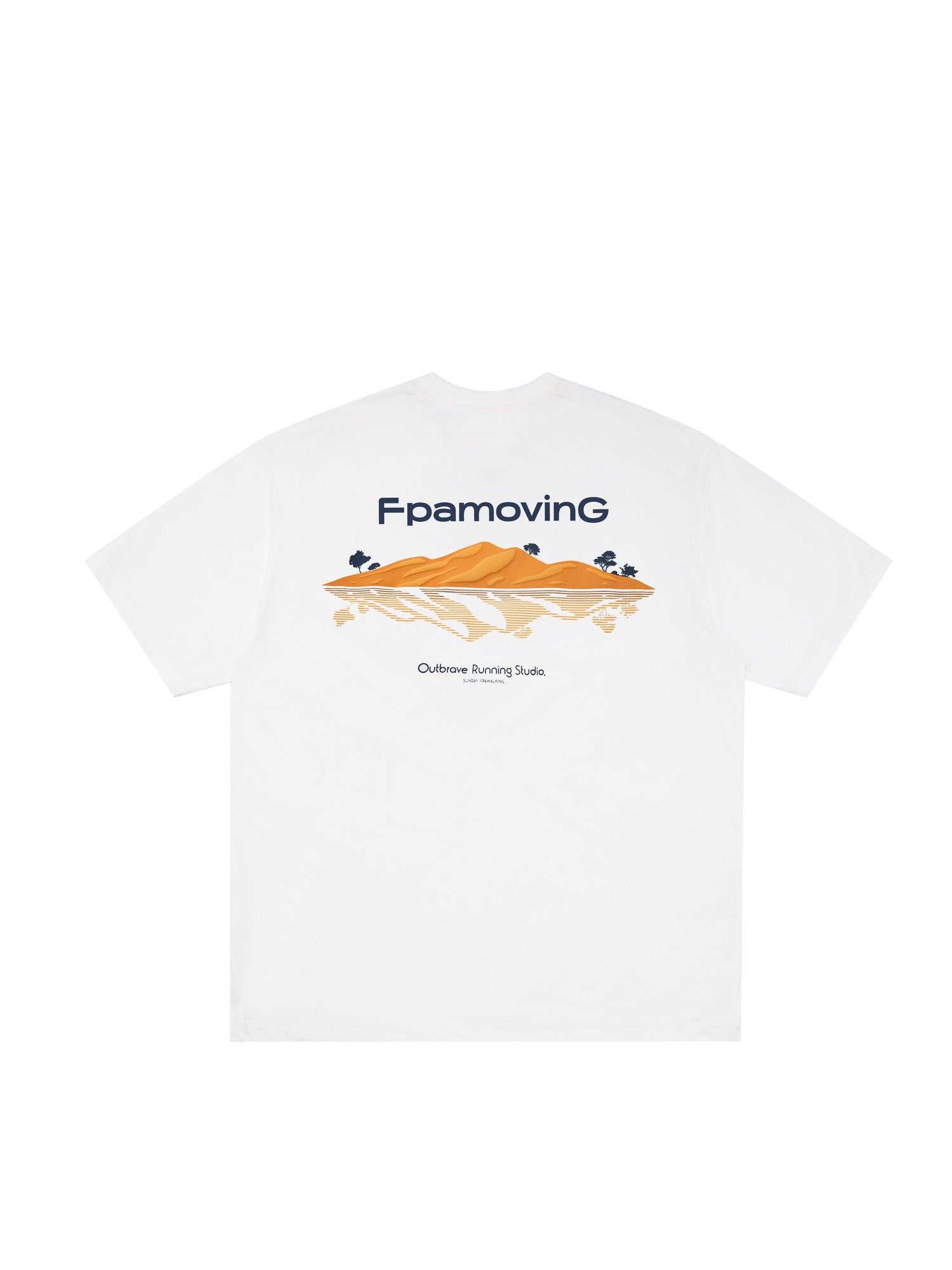 FPA Moisture-Wicking Quick-Dry Antibacterial Cool-Touch Sun-Protection Printed Sports Short Sleeve T-Shirt, Chinese Trend Loose Fit Couple Round Neck Tee