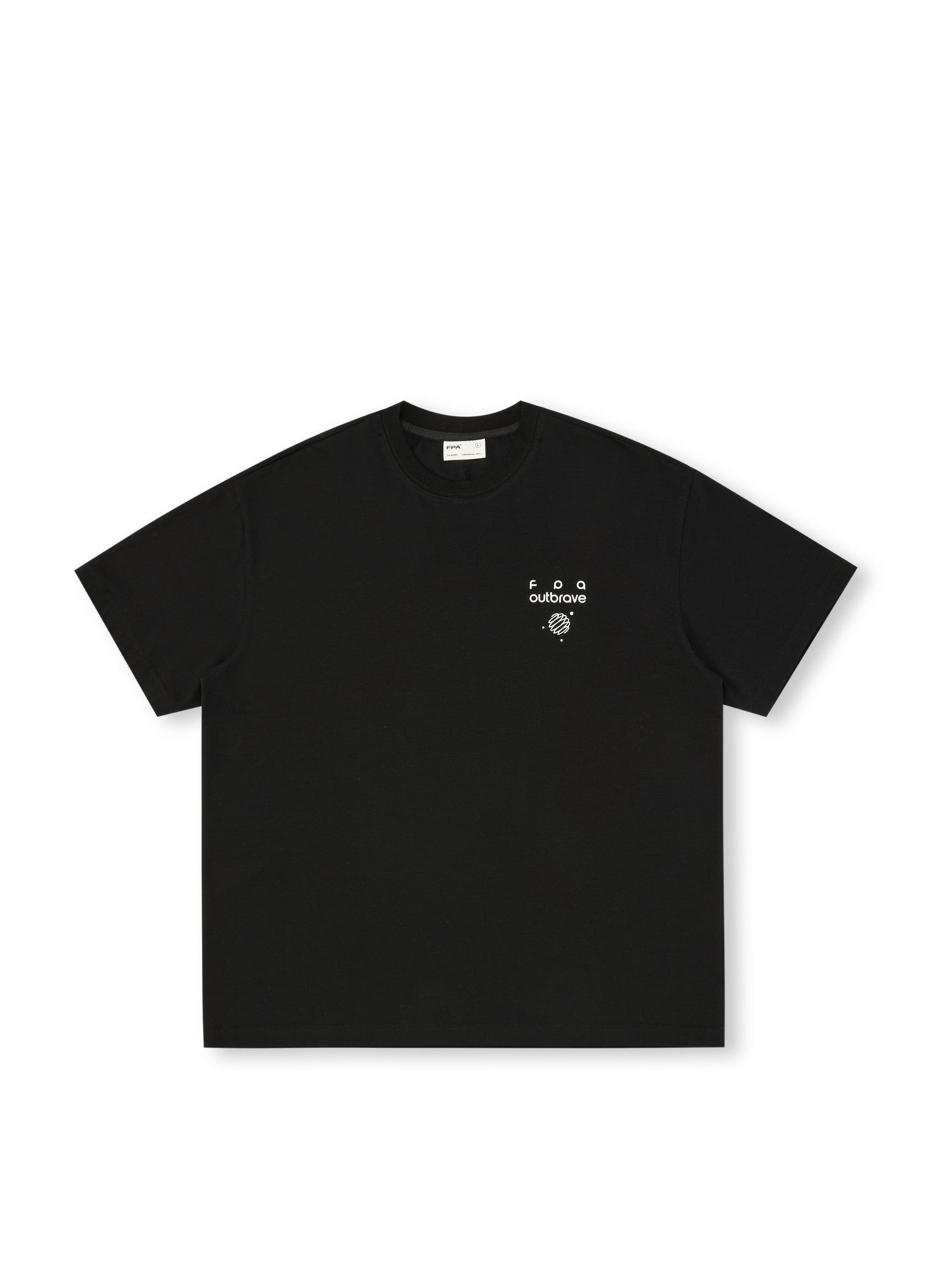 FPA Sport Cooling Ice-Feel Short Sleeve T-Shirt - Summer Crew Neck Chinese Streetwear Trendy Couple Half Sleeve Black Tee for Men