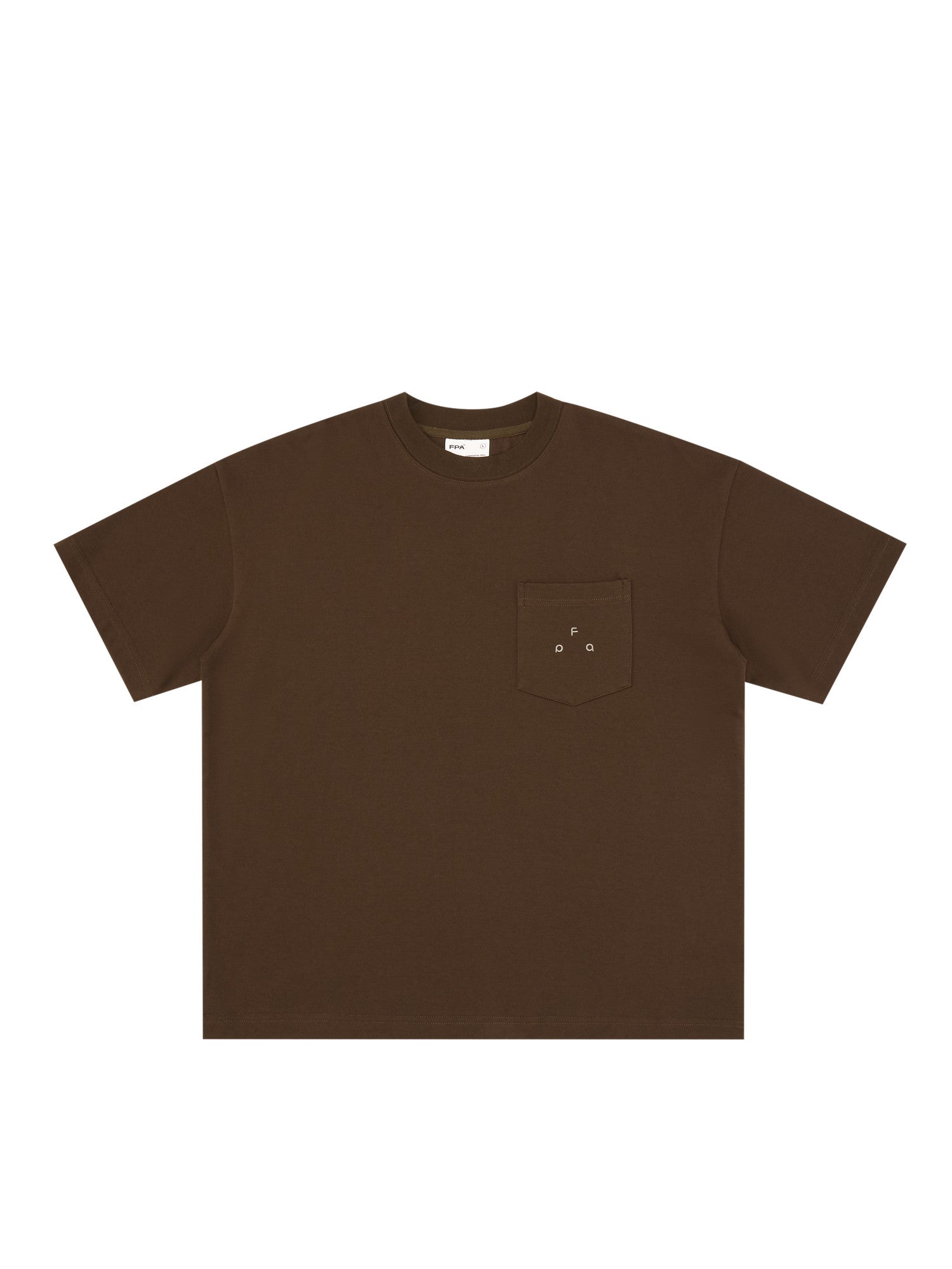 FPA Cool-Touch Quick-Dry Pocket Embroidered Logo Short Sleeve T-Shirt - Chinese Streetwear Loose Round Neck Half Sleeve Tee for Men