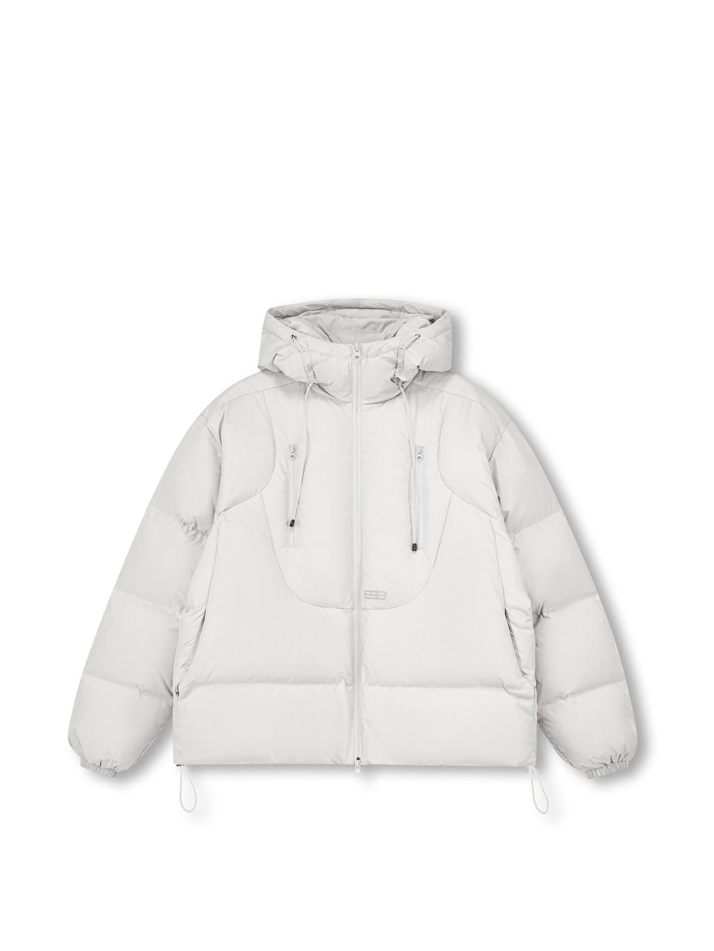 FPA Double-Zip Hooded Down Jacket – Chinese Streetwear Trend Winter Short Couple Warm Coat