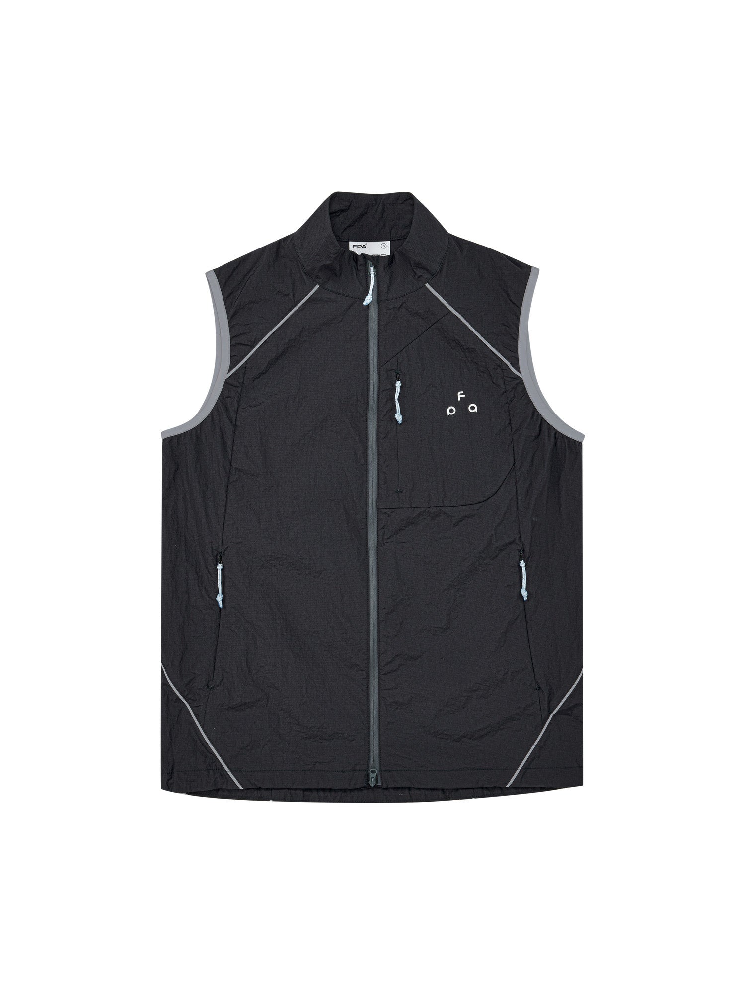 FPA Water-Repellent Sports Vest – Lightweight Summer Zip-Up Contrast Color Unisex Sleeveless Tank Top